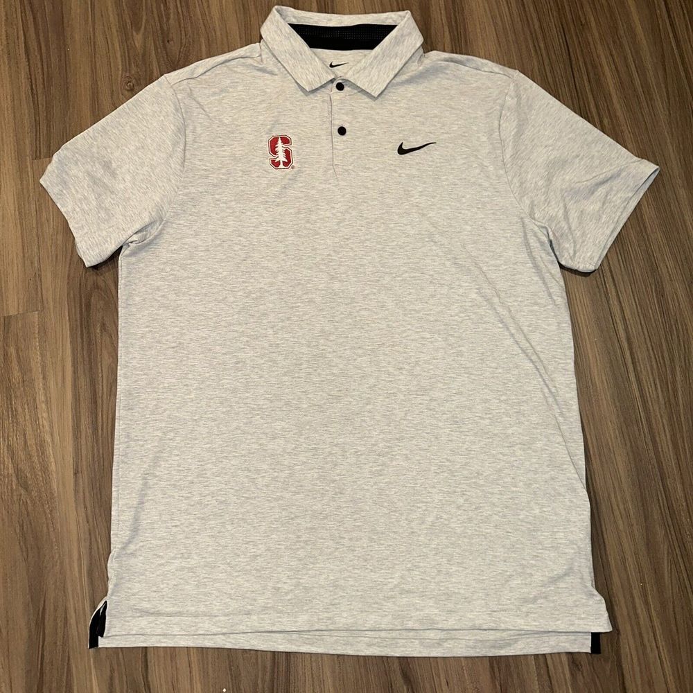 Nike Stanford Dri-FIT Tour Large‎ Golf Polo Light Smoke Grey/Black DV3123-077